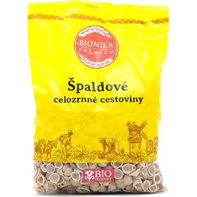 Biomila Špaldové mušličky Bio 400 g