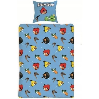 Halantex obliečky bavlna Angry Birds Slingshot 140x200 70x80