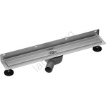 BEMETA Душов канал 74x10 см, сребрист (BD0486)