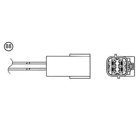 Lambda sonda NGK OZA554-N5