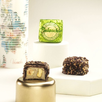 Venchi pralinka Chocaviar Pistácie 1ks