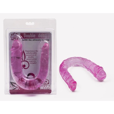 Double Flexible Dildo Purple