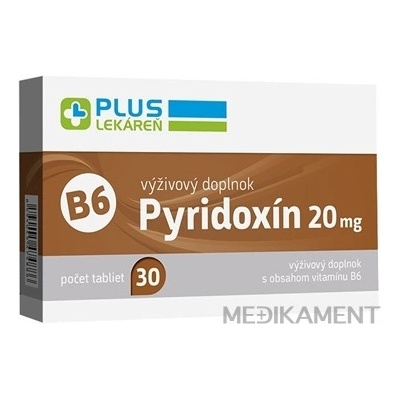 Plus Lekaren Pyridoxín 20 mg 30 tabliet