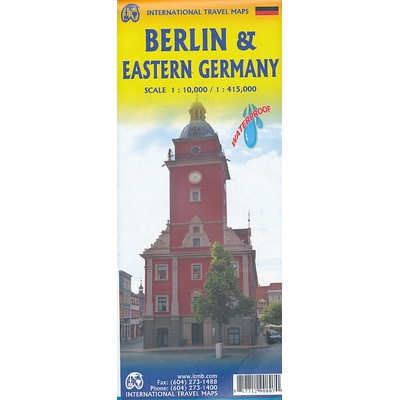 mapa Germany east,Berlin 1:415 t.,1:10 t. ITM