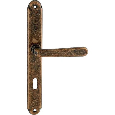 MP kování NI - ALT WIEN Štít PZ 72 mm klika levá/koule antik bronz