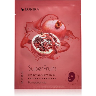 KORIKA SuperFruits Pomegranate - Hydrating Sheet Mask хидратираща платнена маска Pomegranate 25 гр