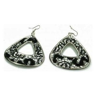 Fashion Jewelry trojhrany černo-stříbrné 4-b293