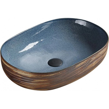 Mexen Agota мивка за плот 58 x 40 см, синя - 22025866 (22025866)