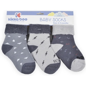 Kikkaboo Бебешки памучни термо чорапи Kikkaboo - Момчета, 2-3 г (31110020035)