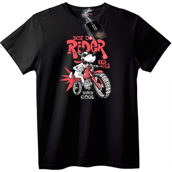 NOONEBRAND Тениска Най-Добрият Кучешки Ездач - 2XL, Black