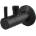 Alcaplast Ъглов спирателен кран с филтър 1/2"×3/8", черен-мат (arv001-black)