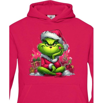 Dětská mikina Grinch s dárky Purpurová