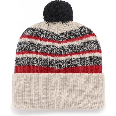 47 Brand Zimní čepice Chicago Blackhawks Tavern '47 Cuff Knit Natural
