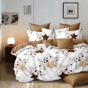 EmonaMall Двулицев спален комплект с два горни плика EmonaMall, 7 части - Модел S18130 (S18130)