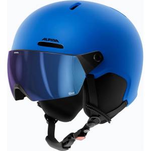 Alpina Детска скиорска каска Alpina Zupo 2 Visor Q-Lite blue matt