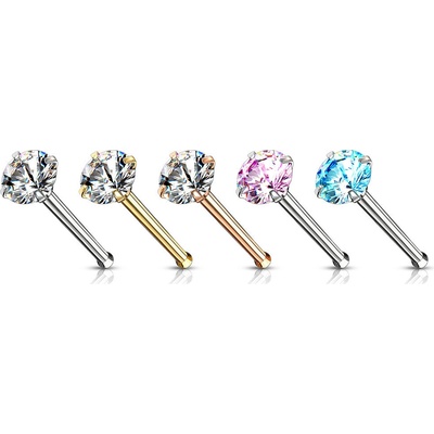 Steel Edge piercing do nosu NOSEB01 bílá