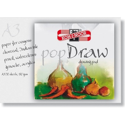 Koh-i-noor Blok Pop Draw A3 30 listů 180g/m2