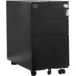 RFG Контейнер RFG, метален, с три чекмеджета и ключ, 300 х 600 х 560 mm, черен