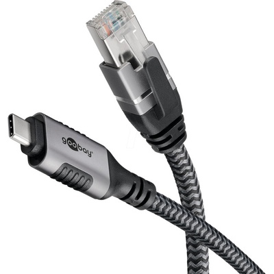 Goobay 70698 USB 3.1, RJ45, vidlice, USB C, vidlice, 2m