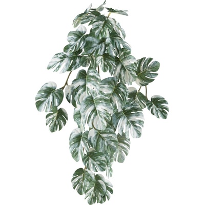 Gasper Umělý philodendron, 48 cm, zelený/bílý