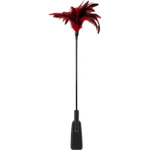 Guilty Pleasure BDSM Feather Crop Black-Red