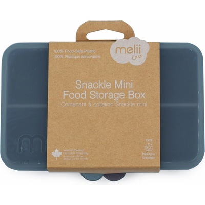 Melii Snackle Box krabička na svačinu mini Luxe Modrá