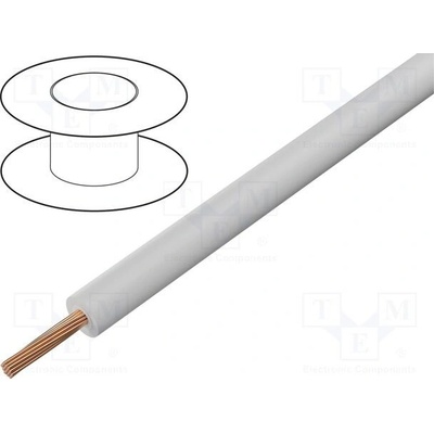 Stäubli 60.7030-29 Vodič FlexiVolt-2V lanko Cu 1mm2 PVC dvojitá bílá 1,5kV 100m