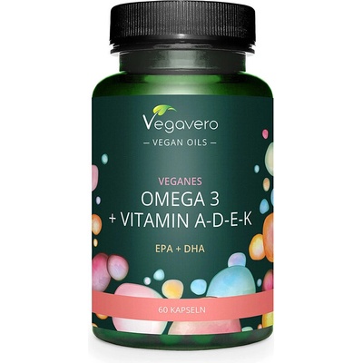 Vegavero Омега-3 + Витамин А, D3, E, K 60 капсули | Vegavero (VV-VITA-352)