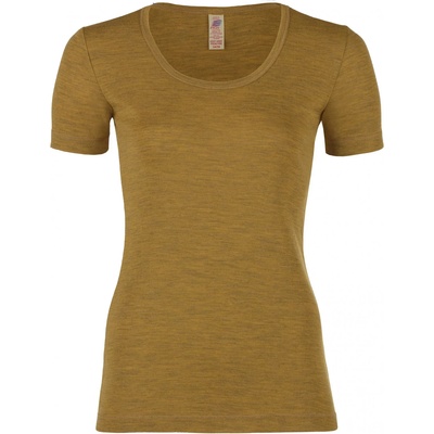 Engel Дамско мериносово термобельо Engel Women's Shirt S/S Everyday base layer - Safran Melange - размер 46/48 (EU) (115-1154-0411)