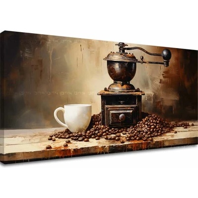 Kávové obrazy do kuchyne Čas Oddychu - 40x80 cm