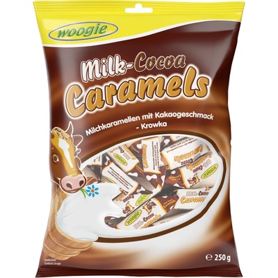 Woogie Milk Caramels s kakaem 250 g