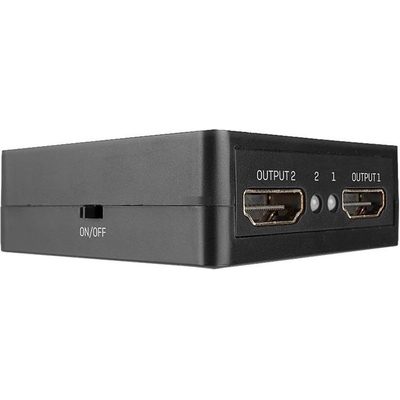 Lindy Lindy 2 Port HDMI сплитер 18Gbps, черен (38358)