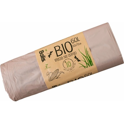 BIO Vrecia na odpad LDPE 60L 13 µm 10 ks
