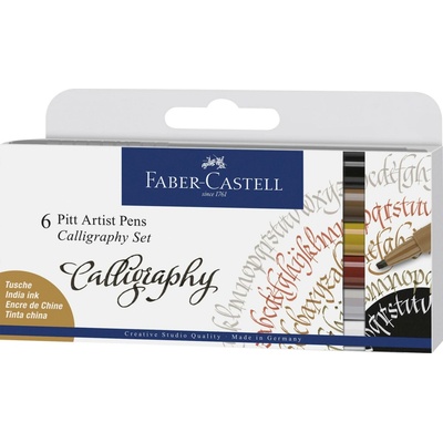 Faber-Castell 167506 Pitt Artist Pen Calligraphy 6 ks