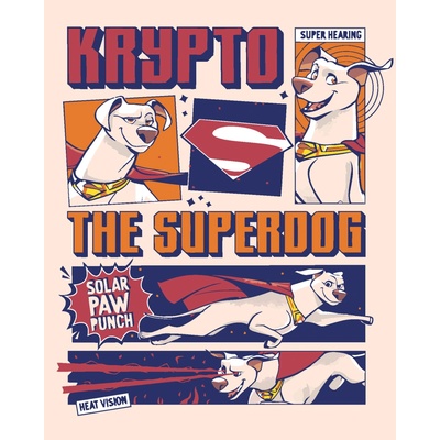 ZUTY Malování podle čísel KRYPTO THE SUPERDOG PLAKÁT DC LIGA SUPERMAZLÍČKŮ Rozměr 40 x 50 cm Rámování vypnuté plátno na rám