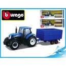 Modely Bburago Farm Tractor New Holland W8 s vlečkou 1:32