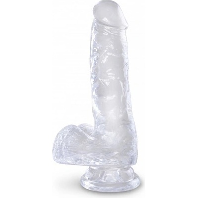 King Cock 6 Inch Cock Transparant Dildo przezroczysty