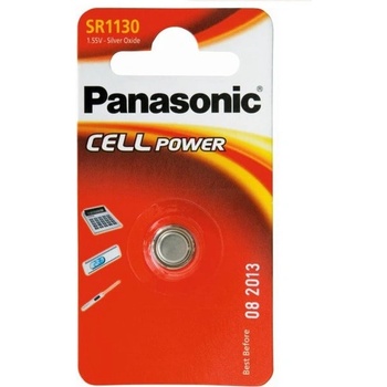 Panasonic Батерия сребърна Panasonic SR-1130EL/1B, SR1130, 1.55V, 1бр (SR-1130EL/1B)
