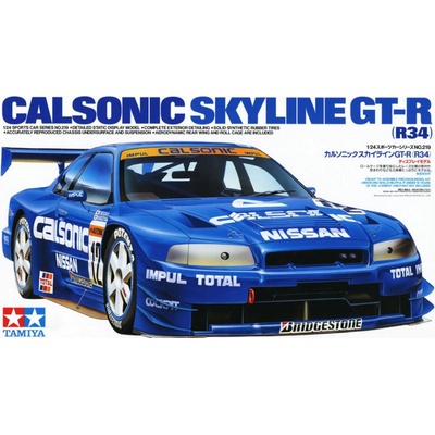 TAMIYA Model Kit auto 24219 Calsonic Skyline GT-R R34 Racer 1:24