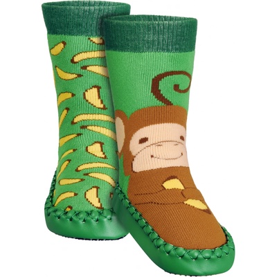 Dětské ponožky bačkorky opice monkey – Zboží Dáma