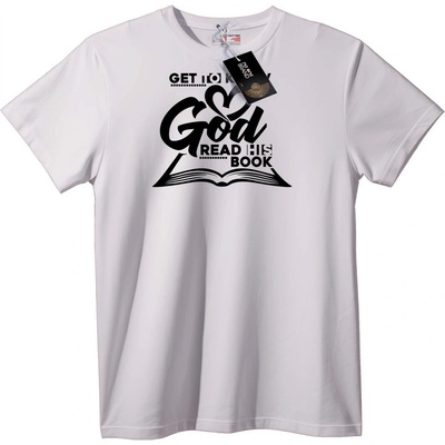 NOONEBRAND Тениска Опознай Бог - 6XL, White