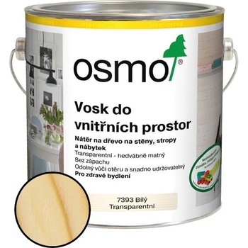 Osmo 7393 Vosk do vnitřních prostor 2,5 l Bílý transparentní