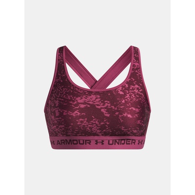 Дамски сутиен Under Armour Crossback Mid Print-RED Under Armour | Cherven | ЖЕНИ | XS