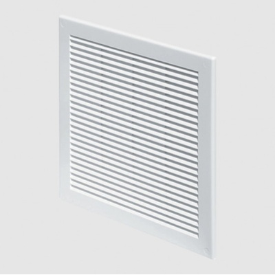 DEN BRAVEN Mřížka větrací se síťovinou 100x100mm bílá