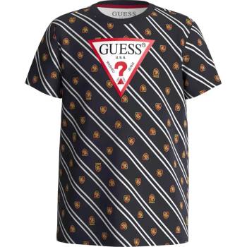 GUESS Цветна тениска с къс ръкав за момче с контрастни ленти Guess