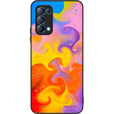 Pouzdro Picasee ULTIMATE CASE OPPO Reno 5 5G Bubbles