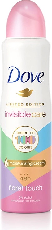 Dove Deospray Women Invisible Care Floral Touch – 3er Pack (3x150 Ml), 48h Schutz, Ohne Weiße Flecken