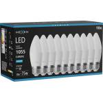 Mexen Nova 10x LED крушка E27, C37, 10W, Студена - 6500K, 1055 lm - L102-E27-1065-01x10 (L102-E27-1065-01x10)