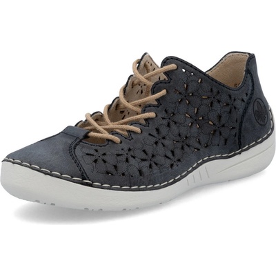 Rieker Dámské polobotky 52518-14 modré blau