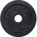 Fitforce ДИСК ЗА ЩАНГА 2, 5 КГ ЧЕРЕН 30 ММ 2, 5 КГ